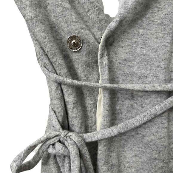 KristenseN Du Nord Gray Cashmere Lined Wrap Long Sleeve Cardigan Sweater Size 2 - Picture 4 of 7